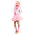 Pl�sch-Boa / Fransen-Schal, rosa Bild 2