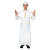Herren-Kostüm Papst, weiß mit Goldborte Gr. 54-56