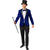 Herren-Kostüm Paillettenjacke Blau, Jackett mit zwei Taschen, Gr. 50 - Größe 50