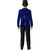 Herren-Kostüm Paillettenjacke Blau, Jackett mit zwei Taschen, Gr. 48 Bild 3