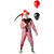 NEU Herren-Kostüm Halloween-Clown, grau-rot, mit Oberteil und Hose, Gr. M Bild 2