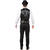 Herren-Kost�m Schwarze Weste Deluxe, Gr. 48-50 Bild 2