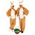 Plsch-Overall Hase, braun, bis 190 cm