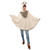 Poncho mit Lama-Kapuze, Einheitsgre