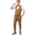 Herren-Kostüm Weste 20er, braun mit zwei Taschen Gr. 54-56 - Größe 54-56