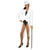 Damen-Kostüm Frack, weiß, Gr. 38-40 - Größe 38-40