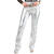 Damen-Kost�m Glitzer-Hose, silber mit Holographie-Muster, Gr. S-M