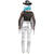 Damen-Kost�m Glitzer-Hose, silber mit Holographie-Muster, Gr. S-M Bild 4