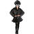 Damen-Kost�m Felljacke schwarz / Rabe, langer Flor mit silbernem Lurex, Gr. S-M Bild 3