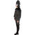 Damen-Kost�m Felljacke schwarz / Rabe, langer Flor mit silbernem Lurex, Gr. S-M Bild 4