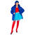 NEU Damen-Kostm Plsch-Jacke, Blau, Gre S-M