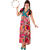 Damen-Kostüm Hippie Kleid & Zubehör, Gr. 42-44 - Größe 42-44