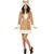 Damen-Kleid Giraffe mit Kapuze, Gr. 38-40 - Größe 38-40