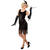 Damen-Kostüm 20er-Jahre, schwarz, Gr. L-XL - Größe L-XL
