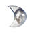 SALE Qualitts-Maske Mond aus Textil, silber