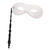 SALE Qualitts-Maske Lorgnette, wei