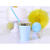 Pappbecher mit Goldrand - Hellblau, 220ml, 6 St�ck Bild 2