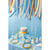 Pappbecher mit Goldrand - Hellblau, 220ml, 6 St�ck Bild 4