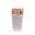 Pappbecher mit Goldrand - Hellrosa, 220ml, 6 St�ck Bild 3