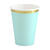 Pappbecher mit Goldrand - Mintgr�n, 220ml, 6 St�ck