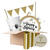 SALE Partybox HB Sterne Ballons, gold, 8 Personen