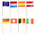 NEU Partypicker Nationen / Flaggen, 8 cm, 50 Stck