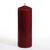 NEU Stumpenkerze, Hhe 20 cm,  7 cm, Farbe: Bordeaux-Rot - Bordeaux