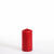 NEU Stumpenkerze, Hhe 10 cm,  5 cm, Farbe: Rot