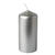 NEU Stumpenkerze, Hhe 13 cm,  6 cm, Farbe: Silber - Silber