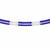 Girlande Gro�raum blau/wei� � 16 cm, 10 m
