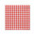 NEU Servietten Vichy Karo Rot, 3-lagig, 25 x 25 cm, 20 Stck