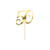 Kuchenstecker / Tortenaufsatz / Cake-Topper 50. Geburtstag - Gold, ca. 20,5 cm