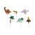 Kuchenstecker / Tortenaufsatz / Cake-Topper Dinosaurier � ca. 8 � 12 cm � Set mit 6 St�ck