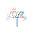 Kuchen�Topper / Aufstecker Happy Birthday / Geburtstag - 18 � 16,5 cm, Multicolor