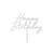 Kuchen�Topper / Aufstecker Happy Birthday / Geburtstag - 18 � 16,5 cm, Silber, Glitter