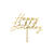 Kuchen�Topper / Aufstecker Happy Birthday / Geburtstag - 18 � 16,5 cm, Gold
