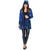 SALE Damen-Kostm Paillettenjacke blau, Gr. 36