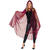 NEU Damen-Kostm Umhang Glamourcape rot, Einheitsgre