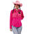 NEU Damen-Kostm Western-Bluse Babe, pink mit Fransen, Gr. 34