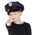Hut Police Officer fr Kinder, schwarz