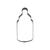 SALE Ausstechform Babyflasche, Weißblech, 6,5 cm