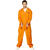 Herren-Kostüm Prisoner, orange, Größe XL - Größe XL