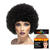 Perücke Unisex Damen Super-Riesen-Afro Locken, schwarz - mit Haarnetz