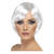 SALE Percke Damen Kurzer Bob, Pagenkopf mit Pony, Babe, wei