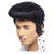 Perücke Herren Elvis Deluxe Rock 'n Roll mit Koteletten, schwarz - mit Haarnetz Bild 2