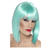 Percke Damen Longbob, Pagenkopf mit Pony, Glam, neontrkis - mit Haarnetz Bild 2