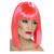 Percke Damen Longbob, Pagenkopf mit Pony, Glam, neonrosa - mit Haarnetz Bild 2