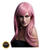 Percke Damen Langhaar, Gestuft mit Pony, Premium-Qualitt, Sienna, pastellrosa