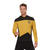 Star Trek-Uniform Sicherheit/Technik, Das Nächste Jahrhundert, Gold & Schwarz, Oberteil, Größe: S