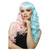 SALE ManicPanic Premium-Damen-Percke Candy Angel, lang und gewellt mit Pony, rosa-blau